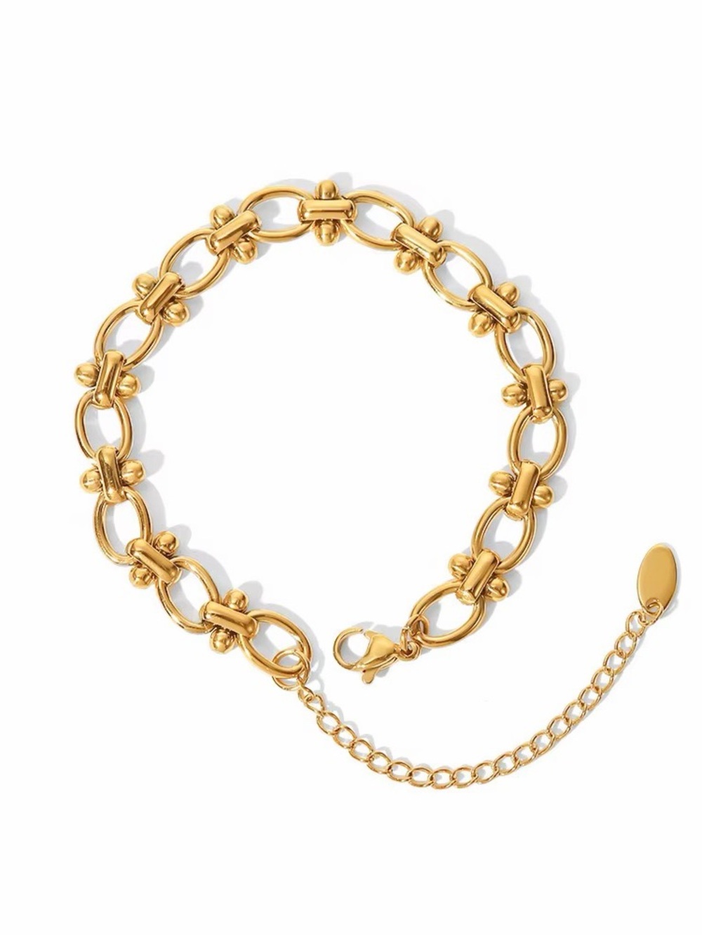 18K Gold Plated Link Chain Bracelet